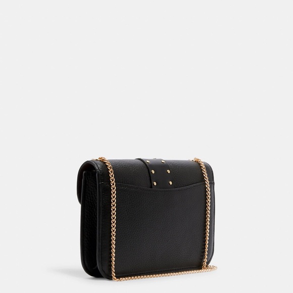 Coach convertible crossbody, shoulder bag. Black pebbled leather. - Picture 5 of 6